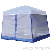 Z-Shade 10 Foot Angled Leg Screenroom Patio Shelter, Blue (Canopy Not Included)   